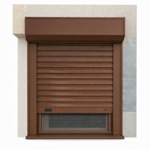 Redextra műanyag kombi redőny vakolható tokkal barna színben